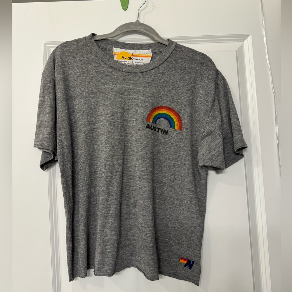 aviator nation austin cropped tee